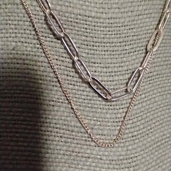 Elegant Goldtone Chain Necklace double vintage - Picture 4 of 4